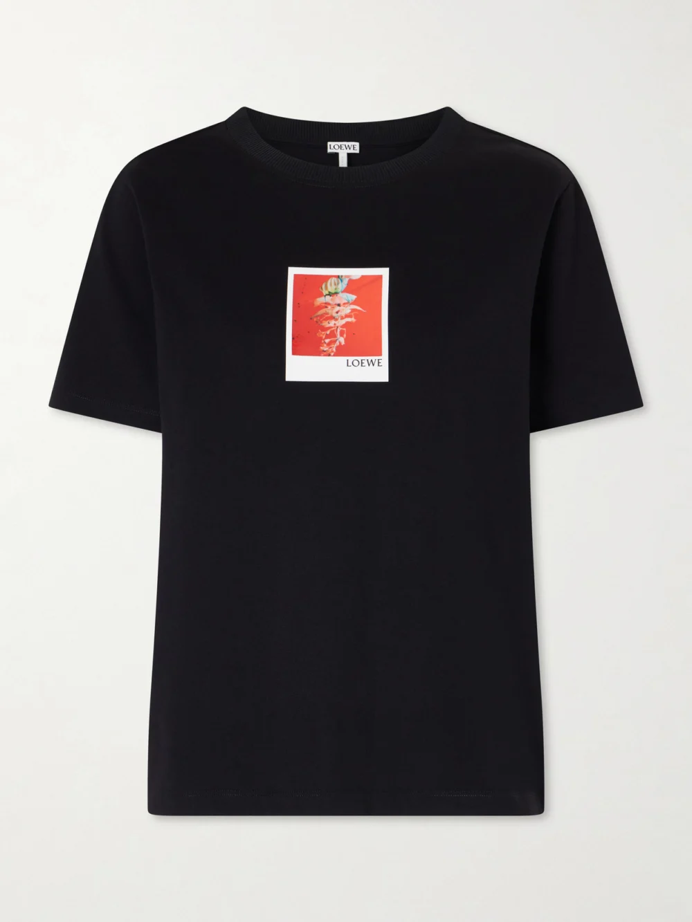 Loewe Appliquéd Cotton-jersey T-shirt in black