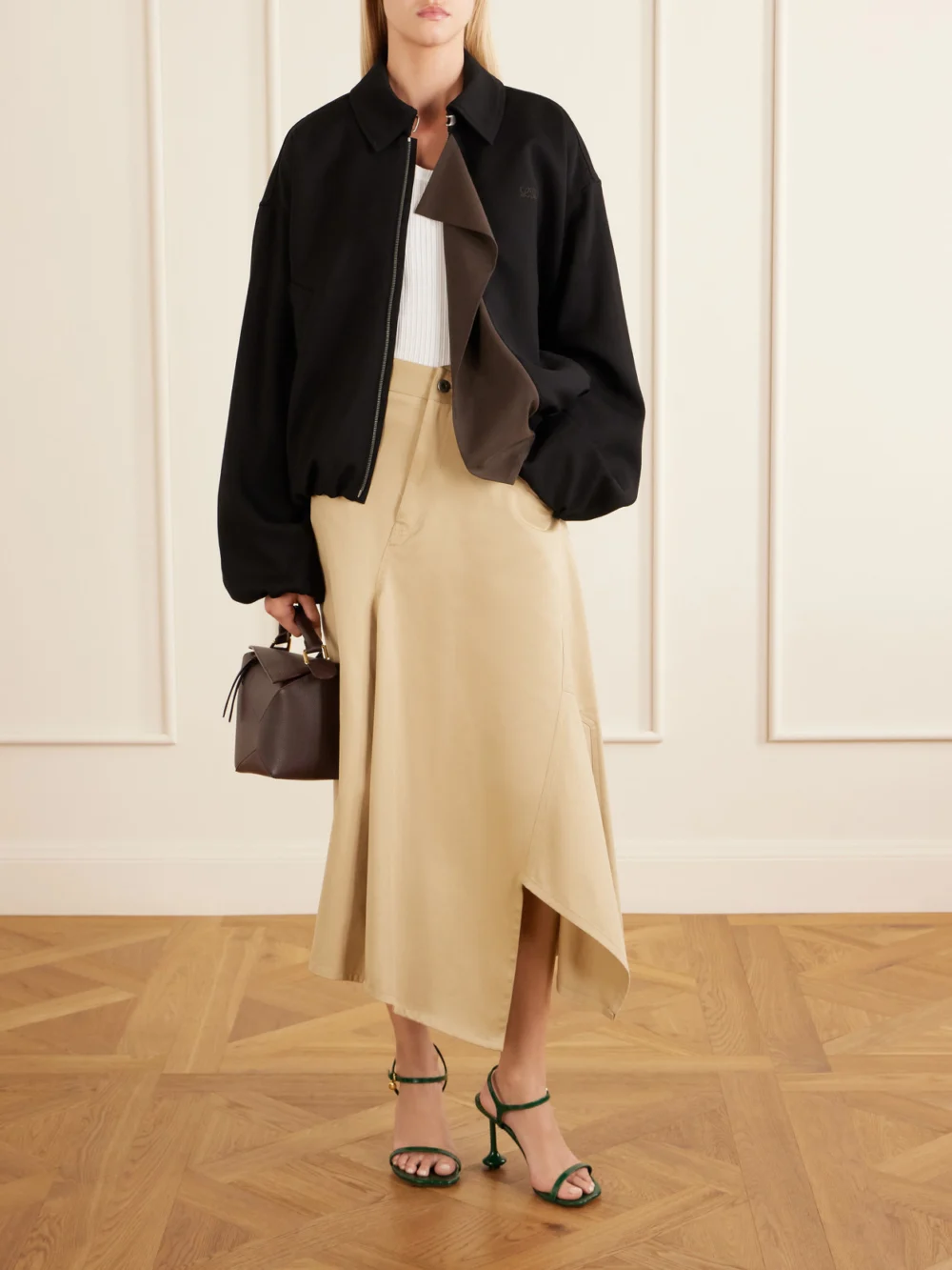 Loewe Appliquéd Ribbed Cotton-blend Tank, worn by a model