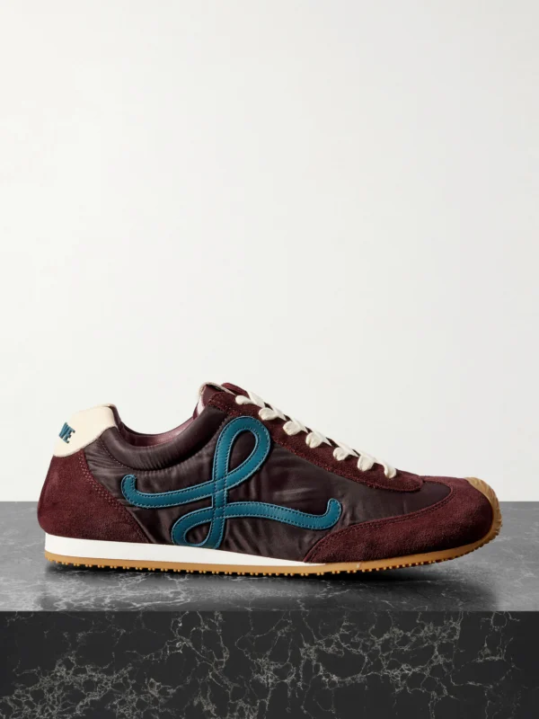 Loewe Ballet Runner 2.0 Logo-appliquéd Shell, Suede and Leather Sneakers