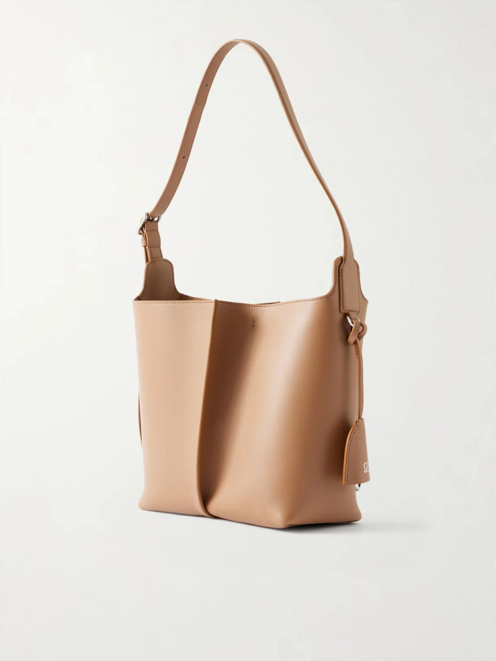 Back view of the Loewe Bilbao Medium Pleated Leather Shoulder Bag