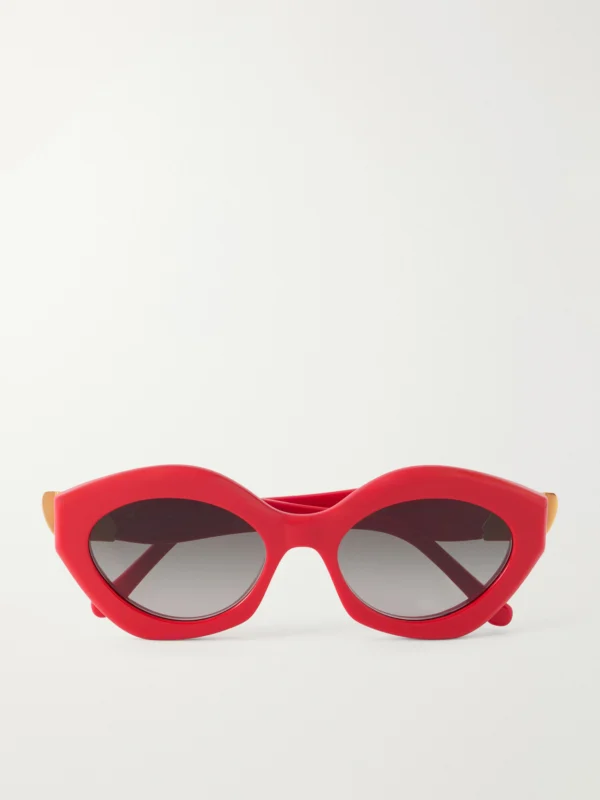 Loewe Coil Cat-eye Acetate Sunglasses