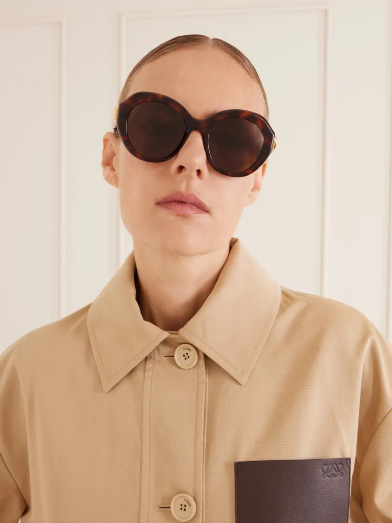 Loewe Coil Cat-eye Tortoiseshell Acetate Sunglasses