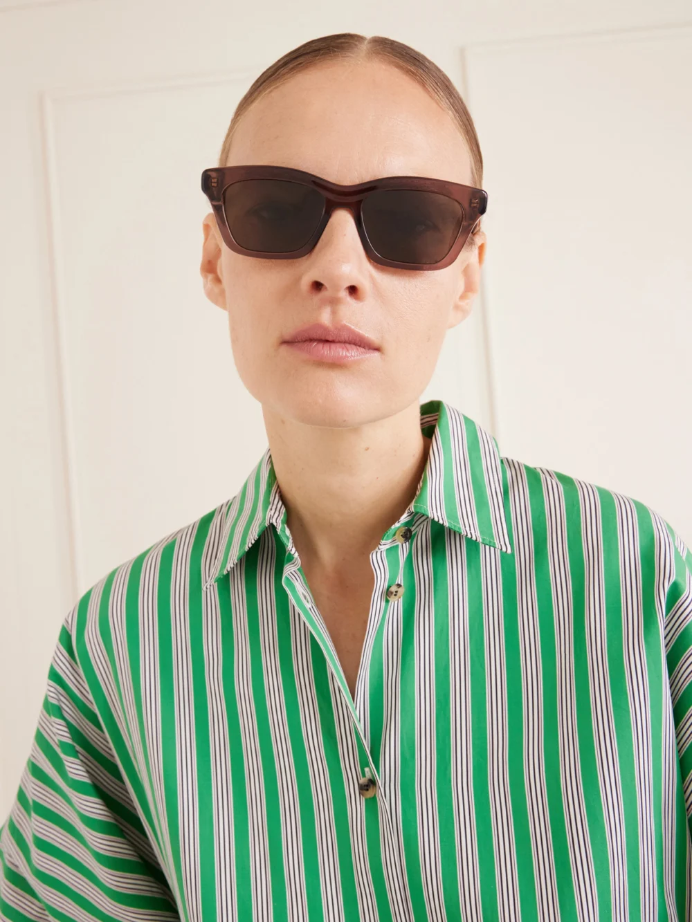 Loewe D-frame Acetate Sunglasses, styled view