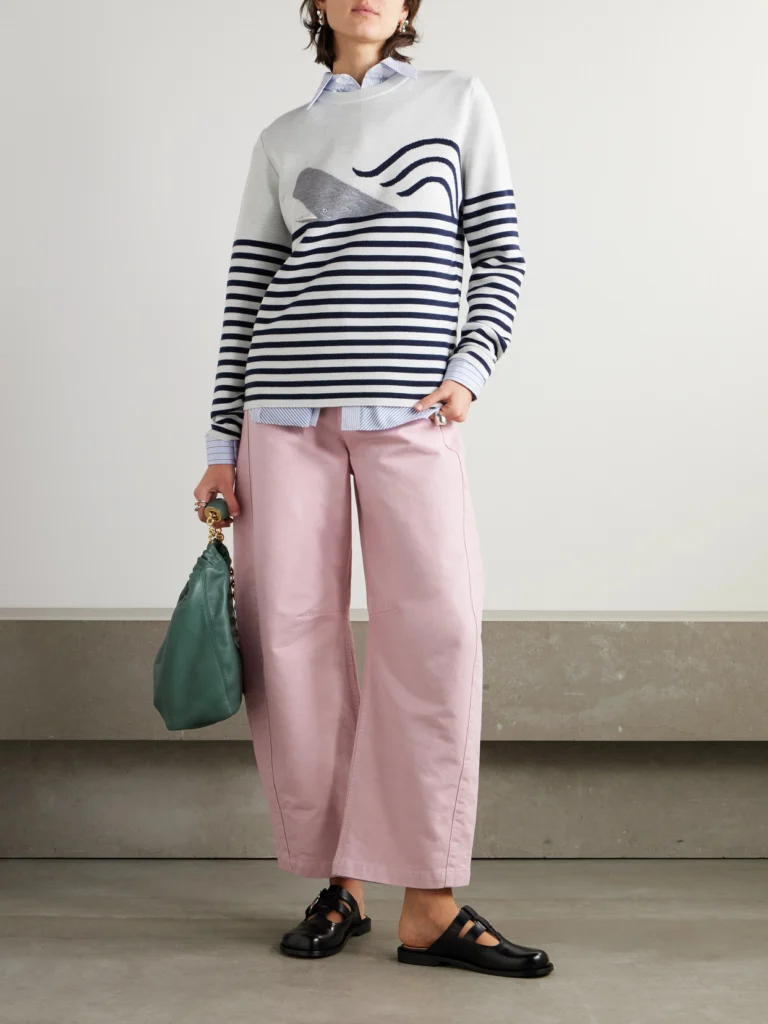 Loewe Embroidered Jacquard-knit Wool-blend Sweater