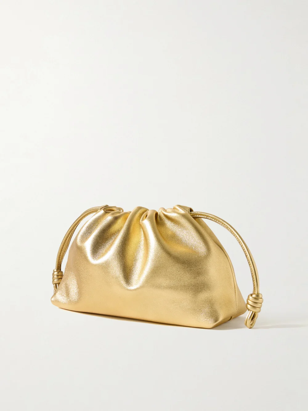 Back view of the Loewe Flamenco Metallic Leather Clutch