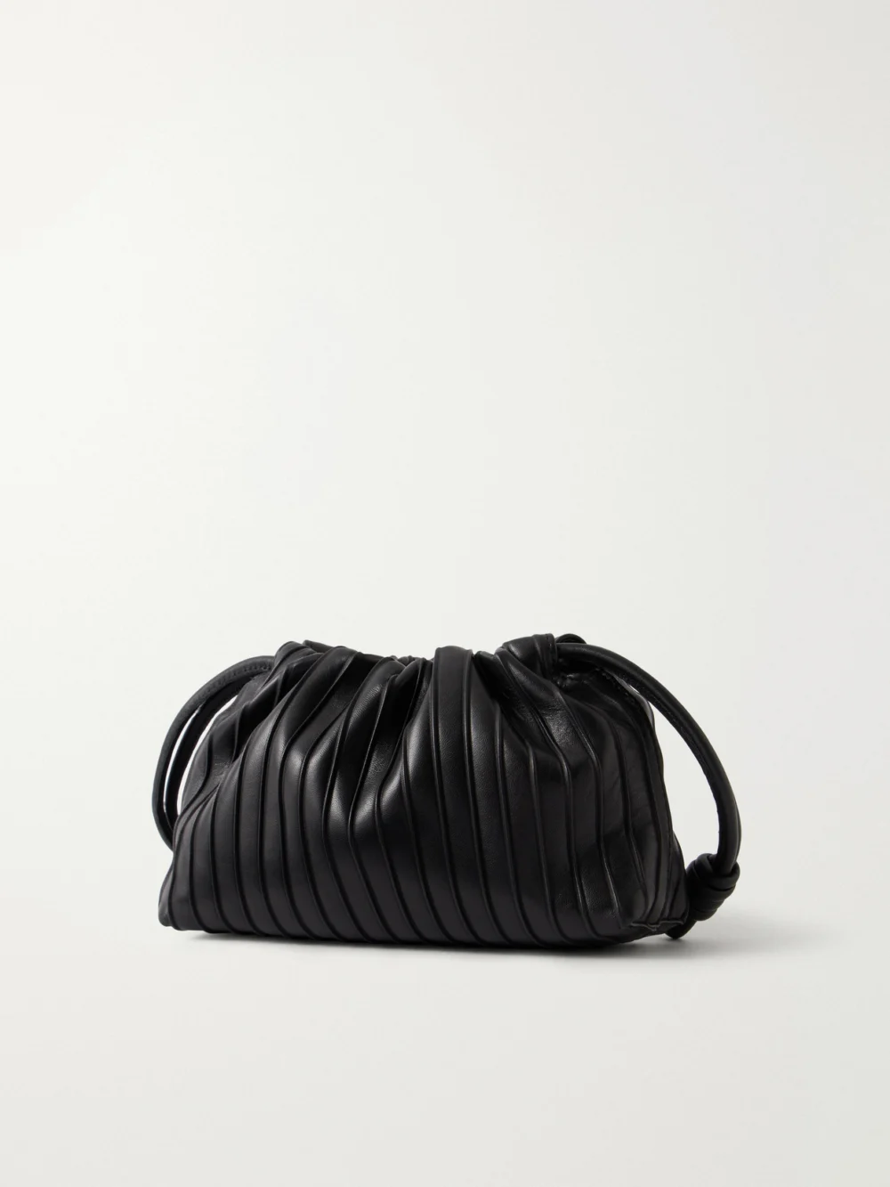 Back view of the Loewe Flamenco Pleated Leather Shoulder Bag