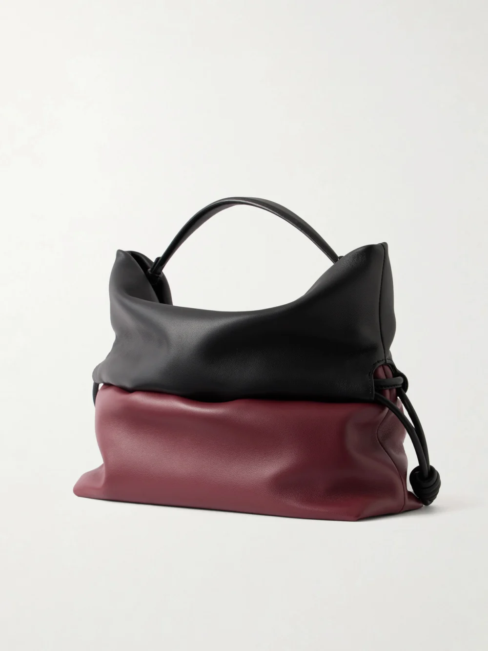 Back view of the Loewe Flamenco Two-tone Leather Tote