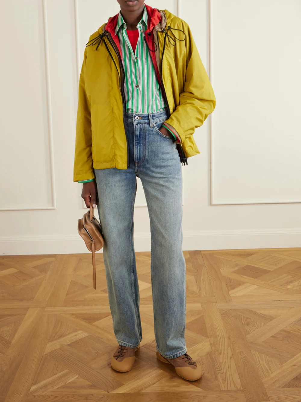 Loewe Grip Logo-appliquéd Leather-trimmed Suede and Tpu Sneakers, styled view