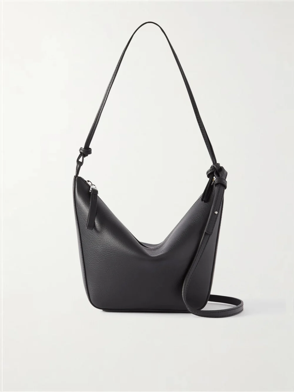 Loewe Hammock Mini Leather Shoulder Bag in black