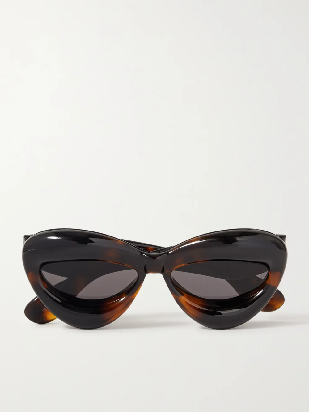 Loewe Inflated Cat-eye Tortoiseshell Acetate Sunglasses in brown