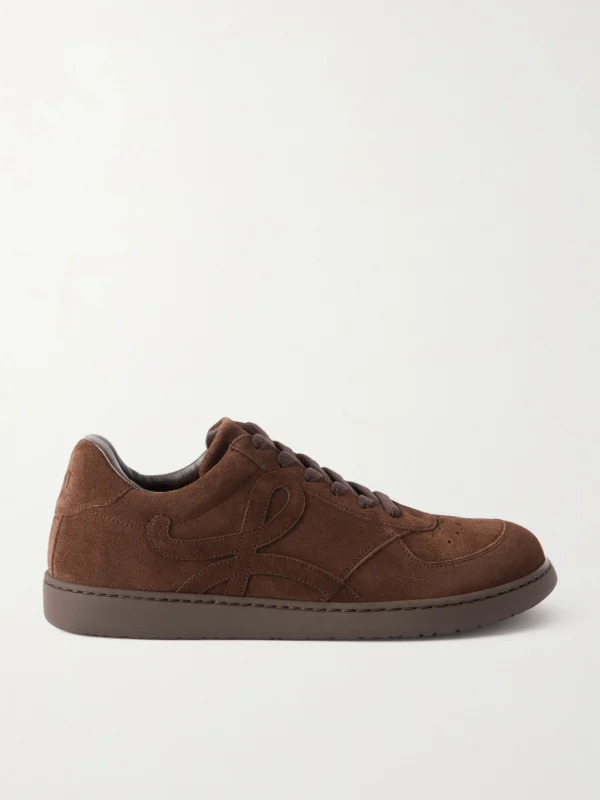 Loewe Jambo Logo-appliquéd Suede Sneakers
