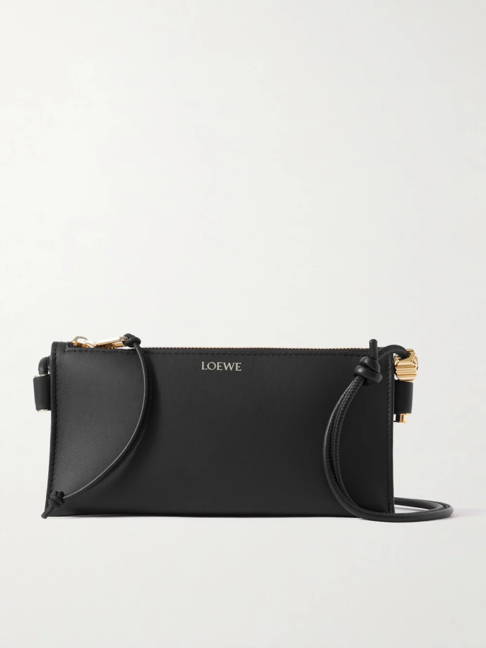 Loewe Joya Embellished Leather Shoulder Bag in black