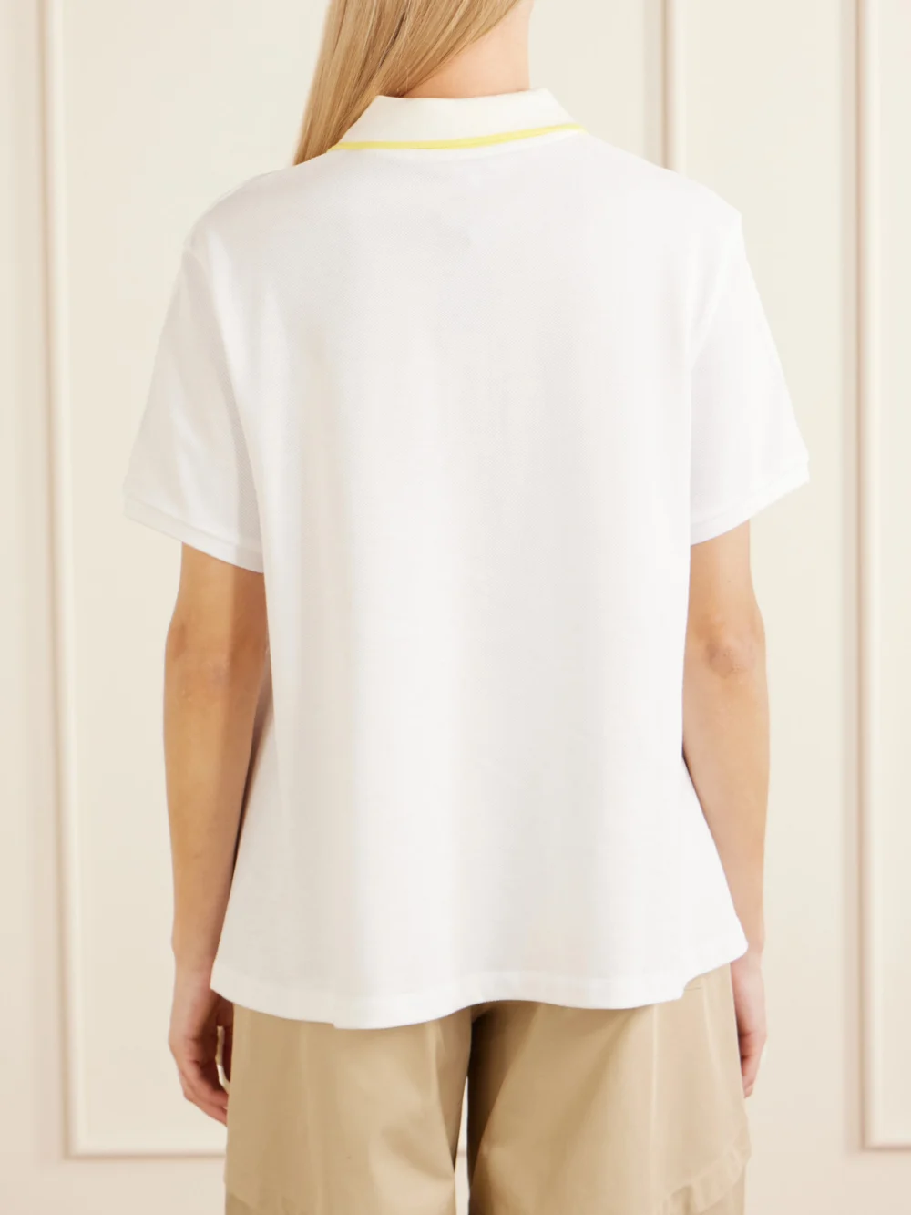 Back view of the Loewe Logo-embroidered Cotton-piqué Polo Shirt