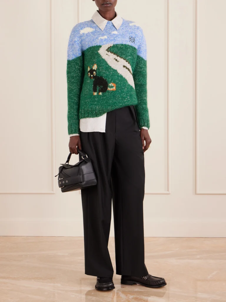 Loewe + Luis Wain Knitted Wool-blend Sweater