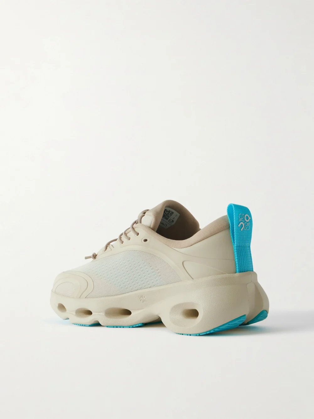 Back view of the Loewe + on Cloud Rubber-trimmed Recycled-mesh Sneakers