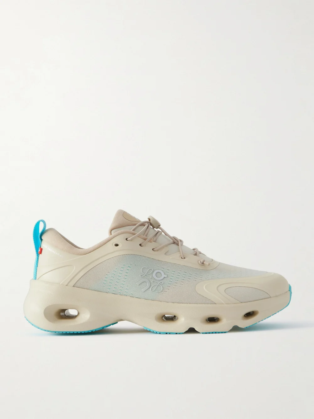Loewe + on Cloud Rubber-trimmed Recycled-mesh Sneakers in sand