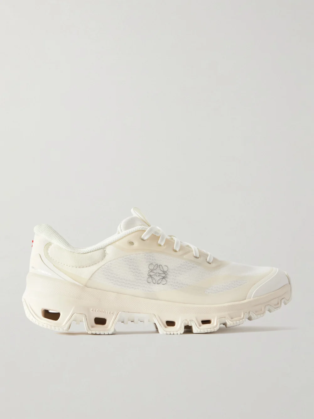 Loewe + on Cloudventure 2.0 Rubber-trimmed Paneled Recycled-mesh Sneakers in ivory