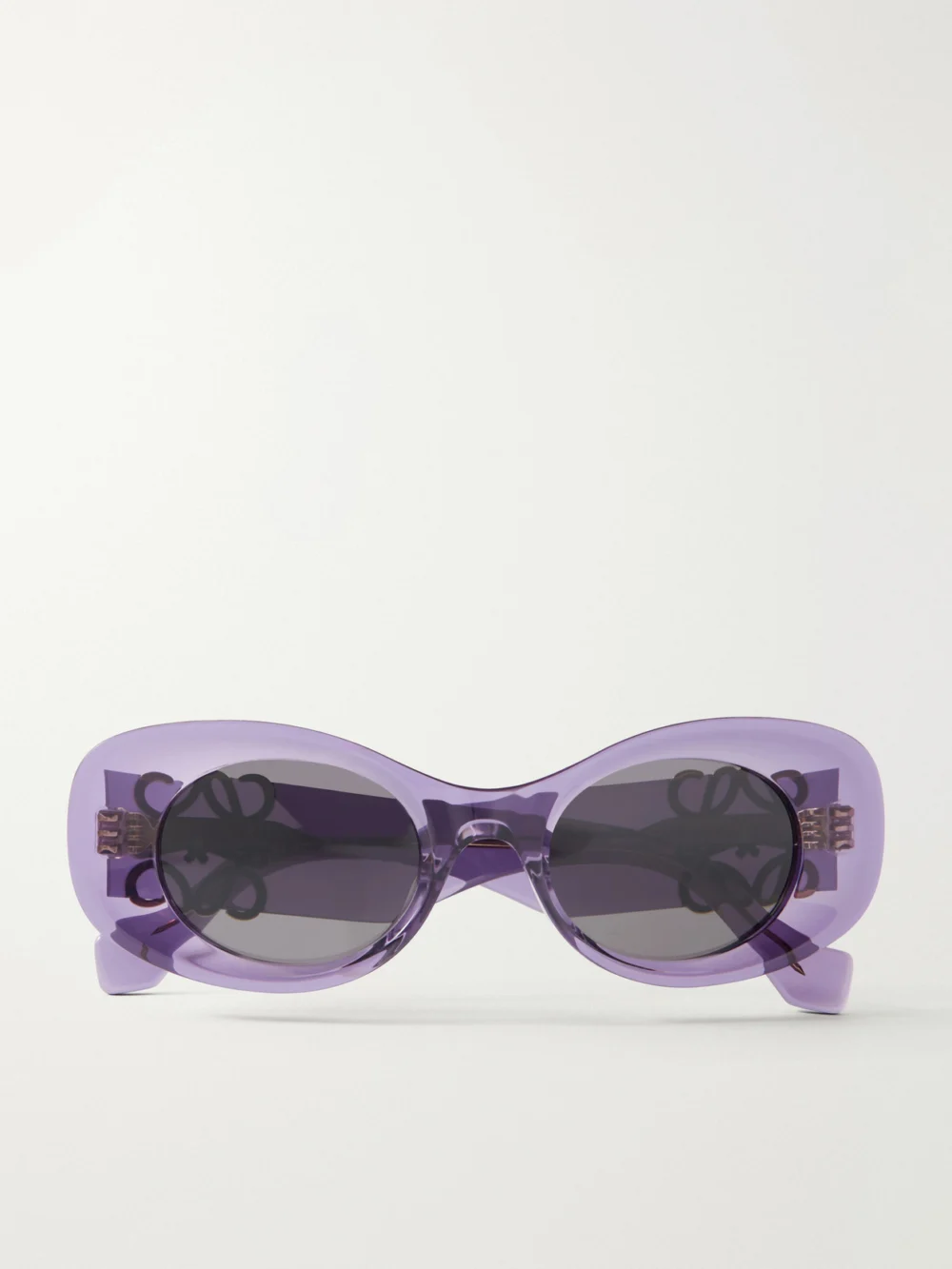 Loewe Oval-frame Acetate Sunglasses in purple