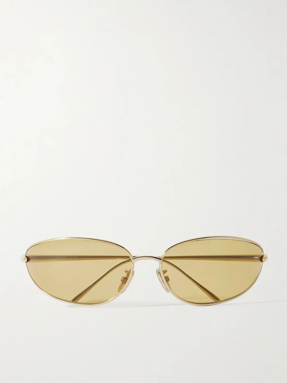 Loewe Oval-frame Gold-tone Sunglasses
