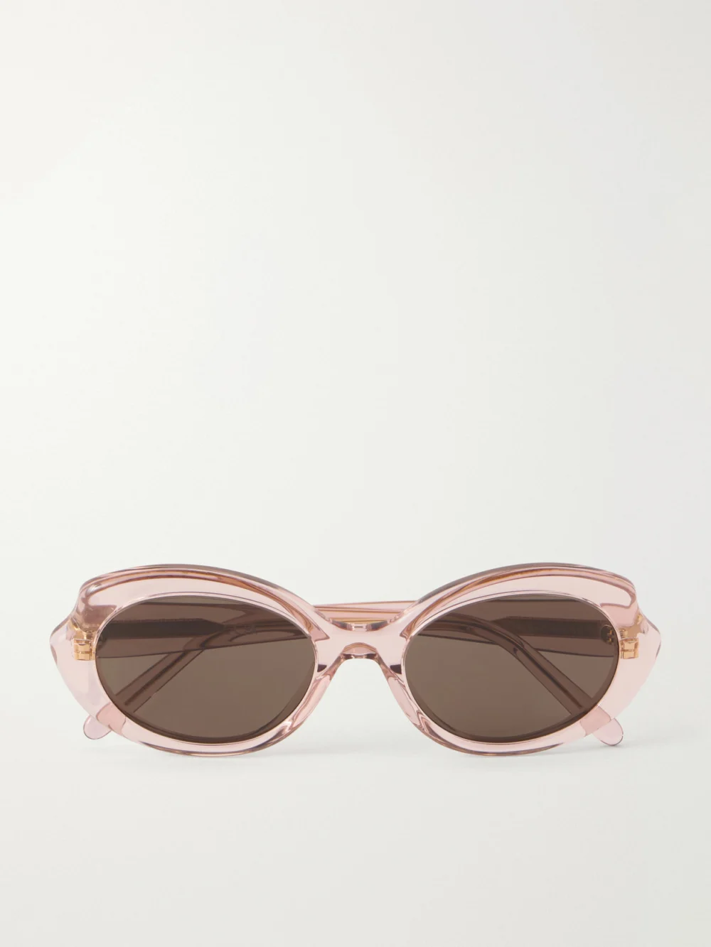 Loewe Oval Slim Oval-frame Acetate Sunglasses in baby pink