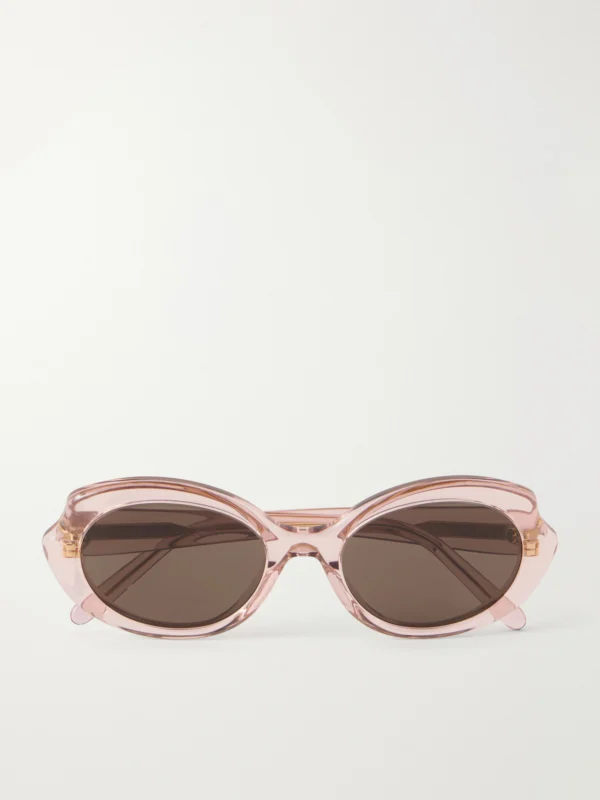 Loewe Oval Slim Oval-frame Acetate Sunglasses