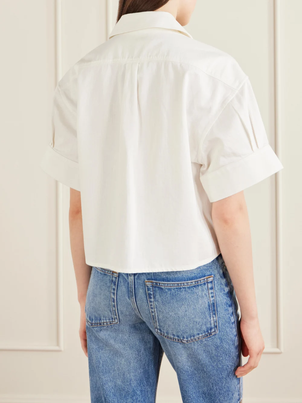 Back view of the Loewe + Paula's Ibiza Anagram Cotton Shirt
