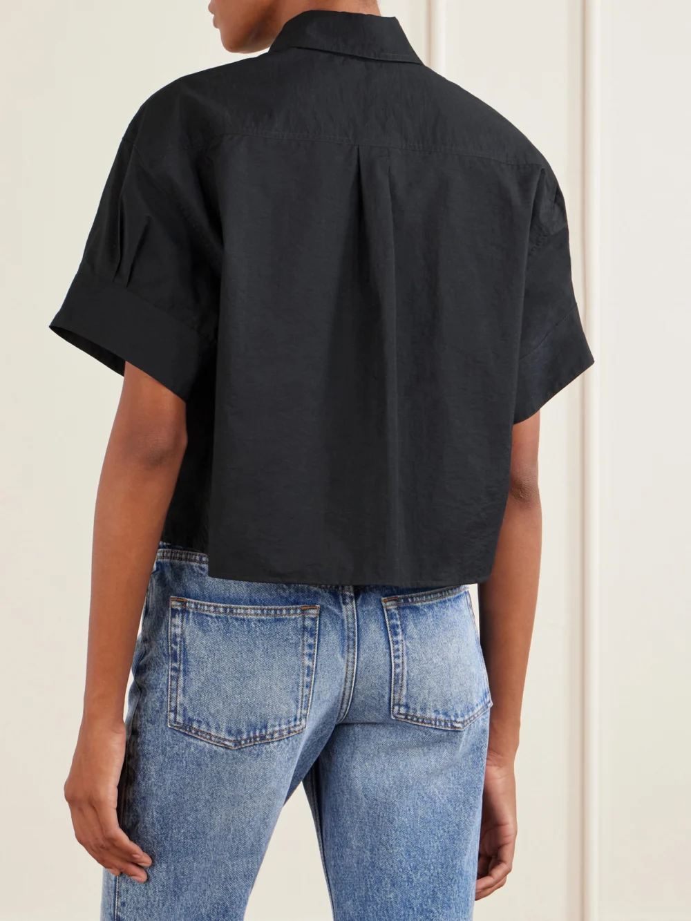 Back view of the Loewe + Paula's Ibiza Anagram-embroidered Cotton-blend Shirt