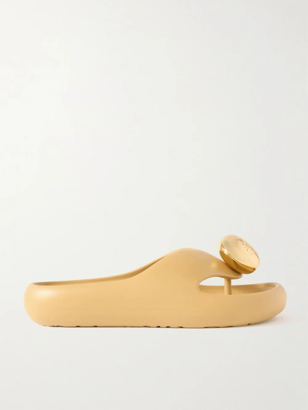Loewe + Paula's Ibiza Bubble Logo-detailed Rubber Slides in beige