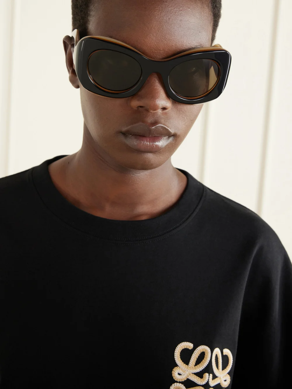 Loewe + Paula's Ibiza D-frame Acetate Sunglasses, styled view