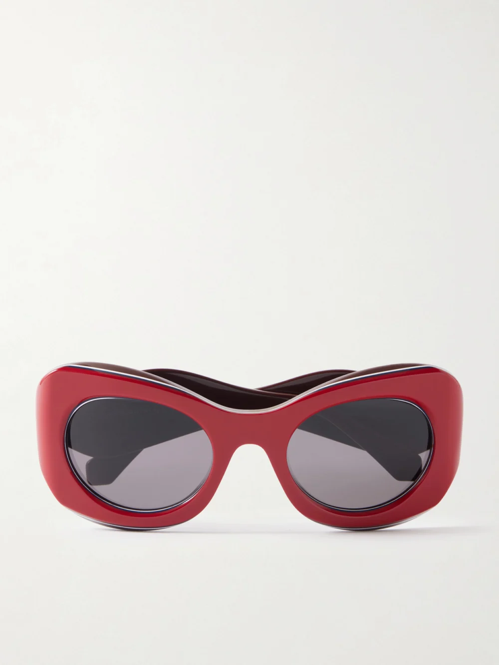Loewe + Paula's Ibiza D-frame Acetate Sunglasses in red