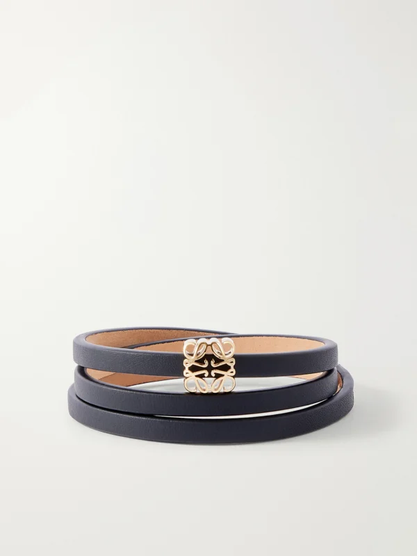 Loewe + Paula's Ibiza Logo-embellished Leather Bracelet