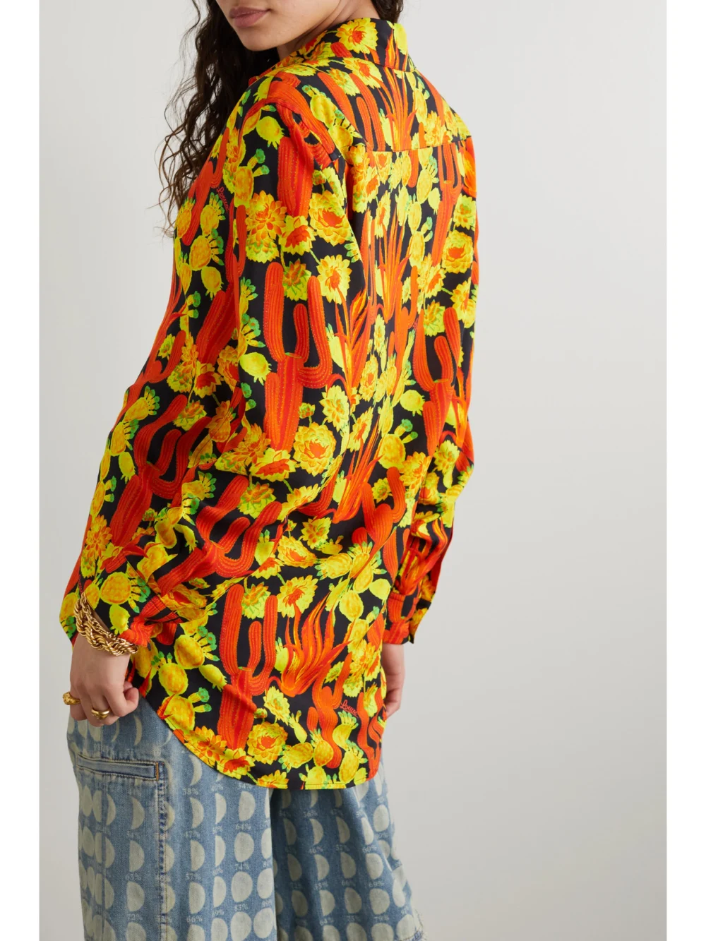 Back view of the Loewe + Paula's Ibiza Printed Woven Shirt