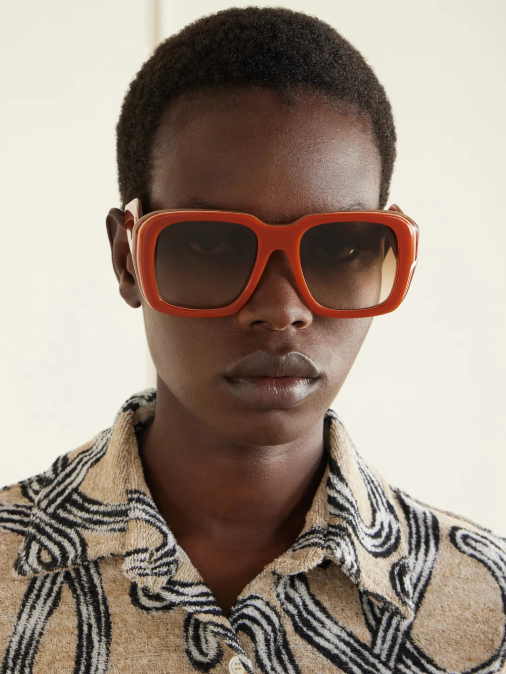 Loewe + Paula's Ibiza Square-frame Acetate Sunglasses, styled view
