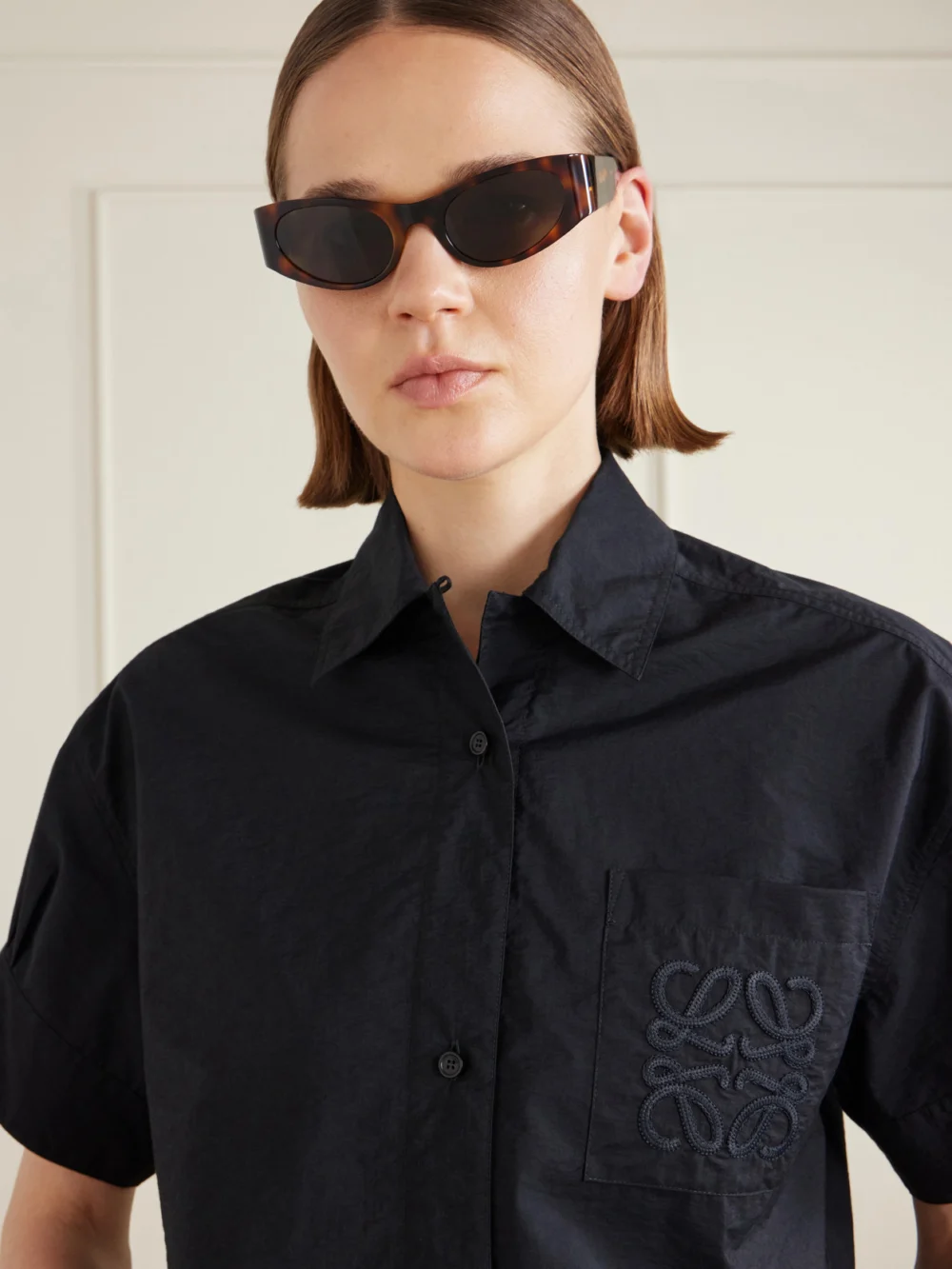 Loewe + Paula's Ibiza's Tortoiseshell Acetate Sunglasses, styled view