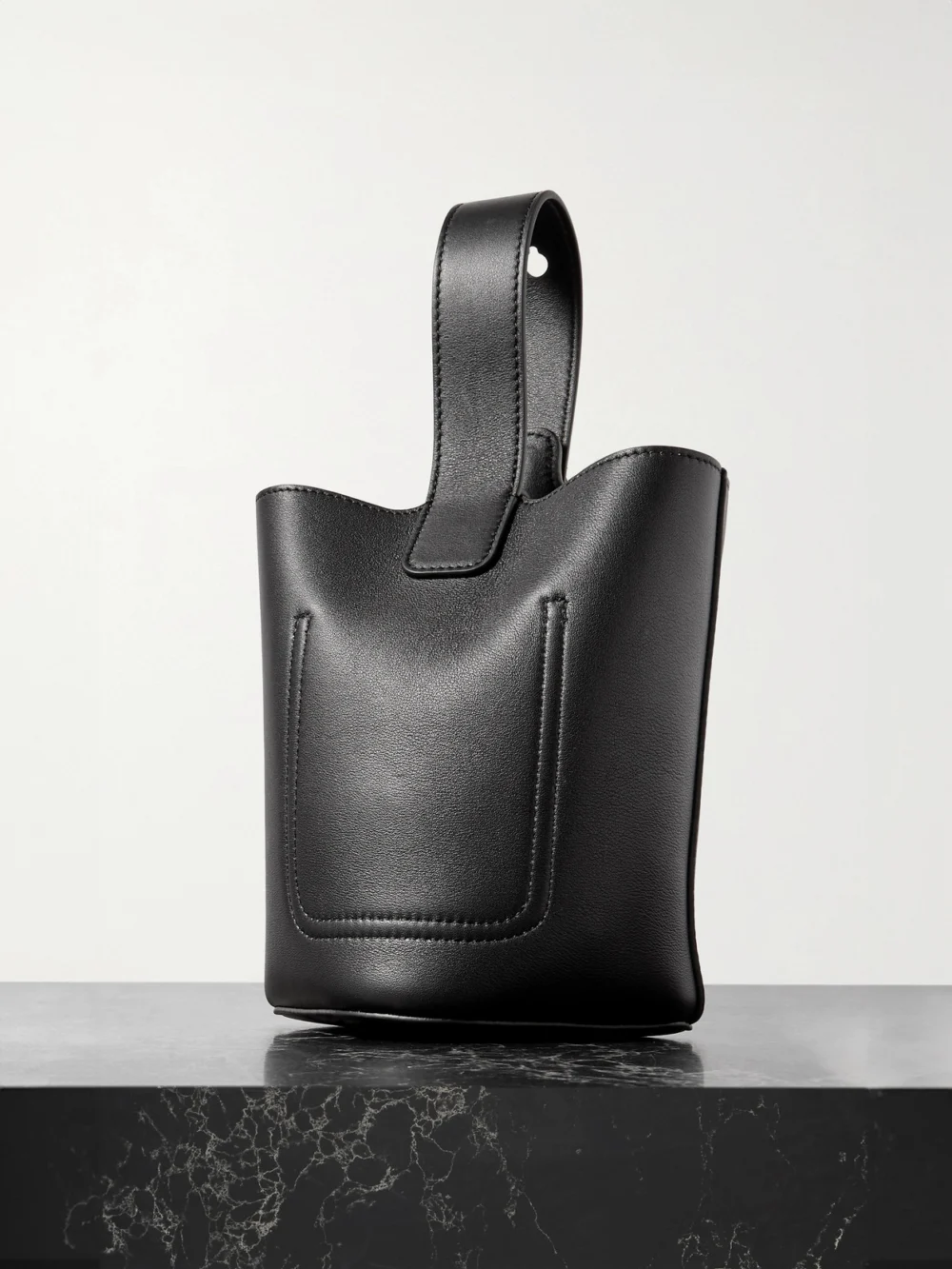 Back view of the Loewe Pebble Mini Leather Tote