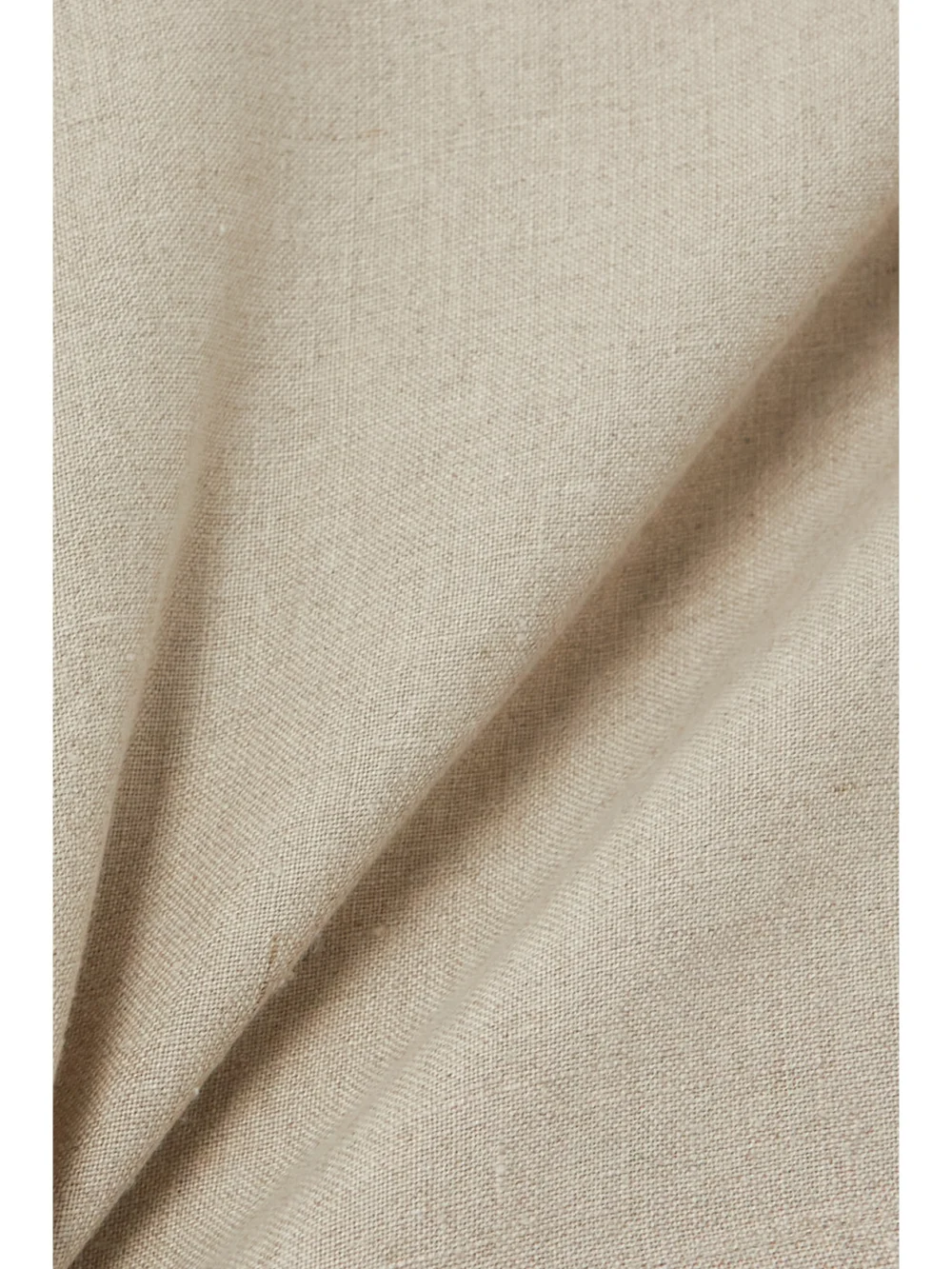 Close-up detail of the Loewe Pleated Linen Shirt