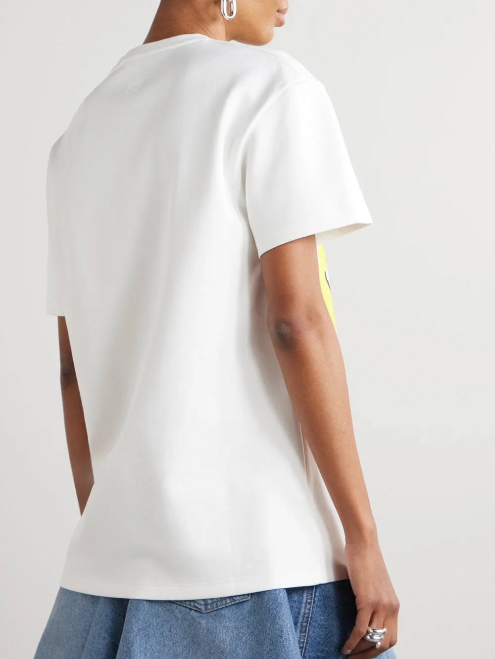 Back view of the Loewe Printed Cotton-blend Jersey T-shirt