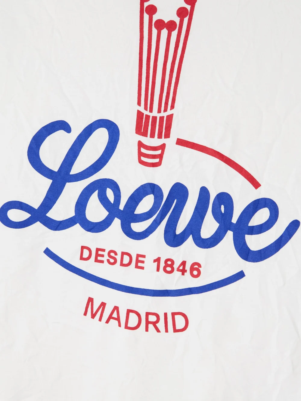Close-up detail of the Loewe Printed Jersey T-shirt