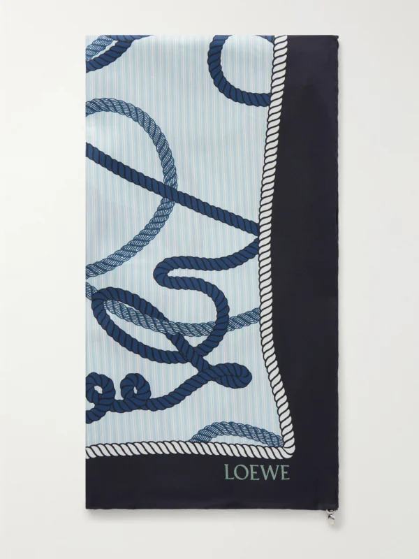 Loewe Printed Silk Scarf