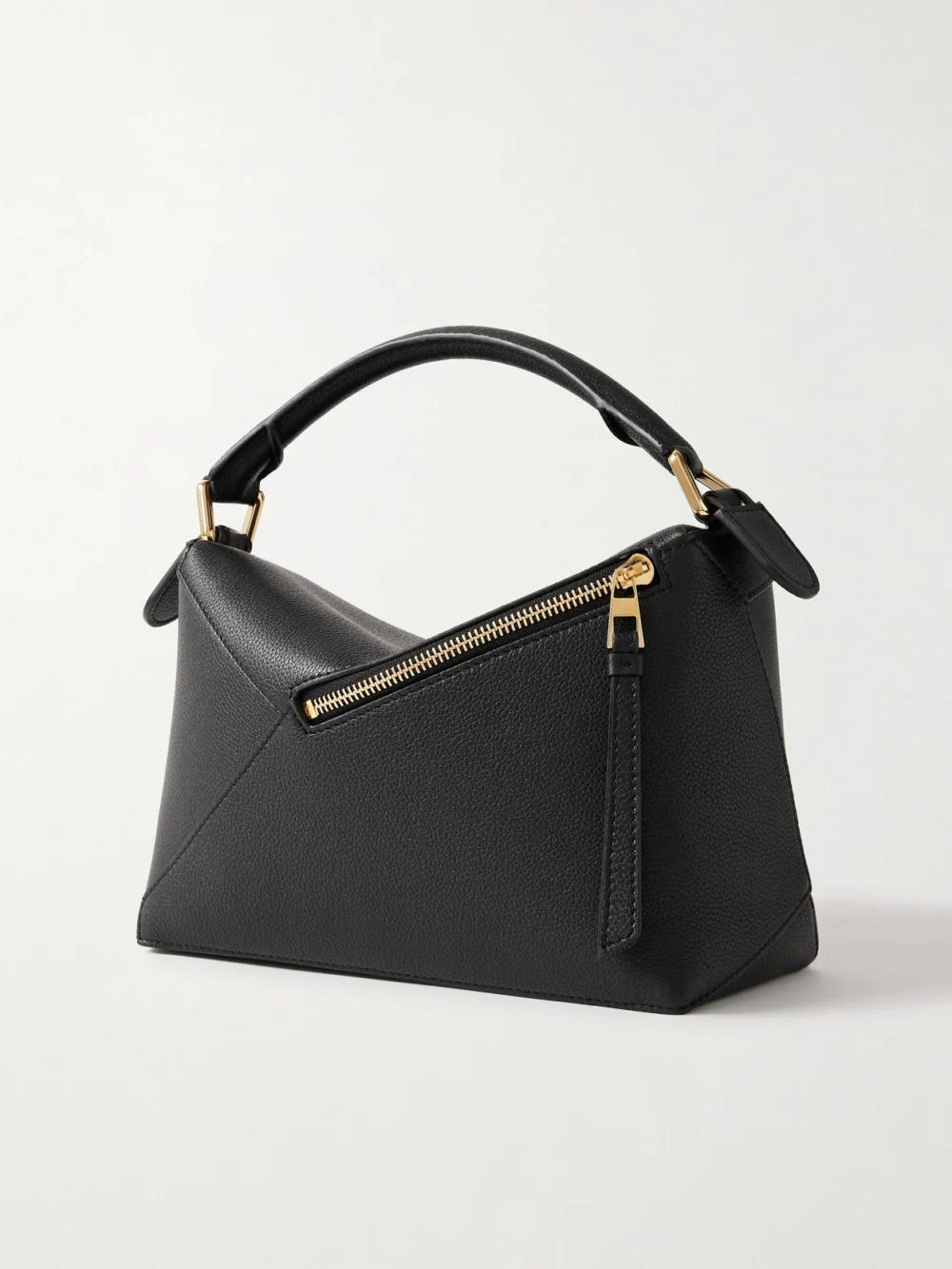 Back view of the Loewe Puzzle Edge Small Textured-leather Shoulder Bag