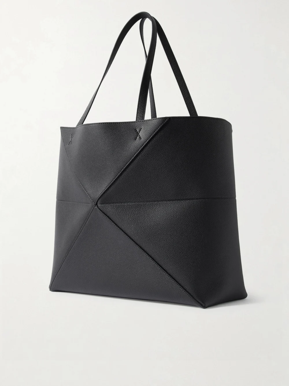 Back view of the Loewe Puzzle Fold Horizontal Large Textured-leather Tote