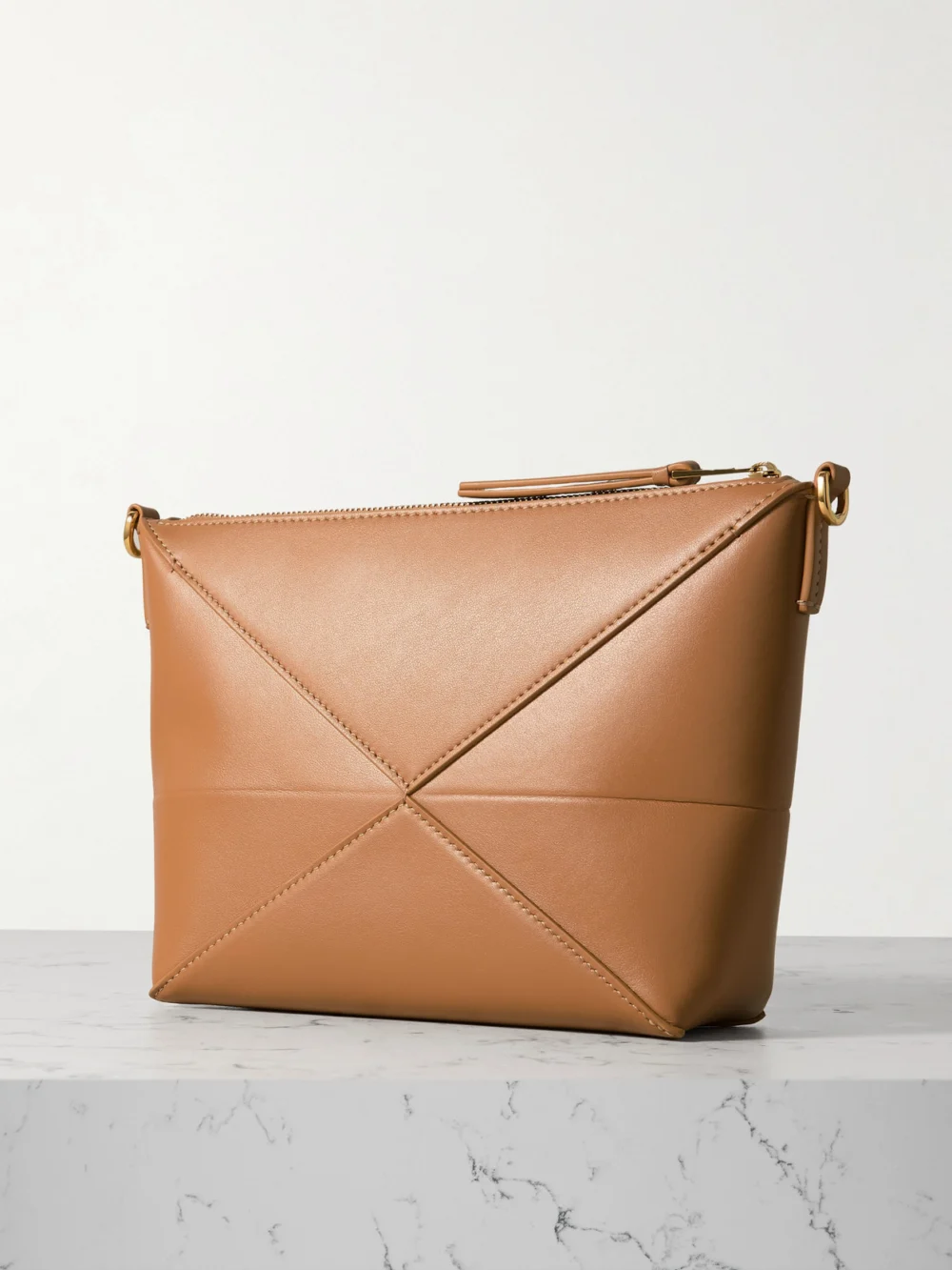 Back view of the Loewe Puzzle Fold Leather Clutch