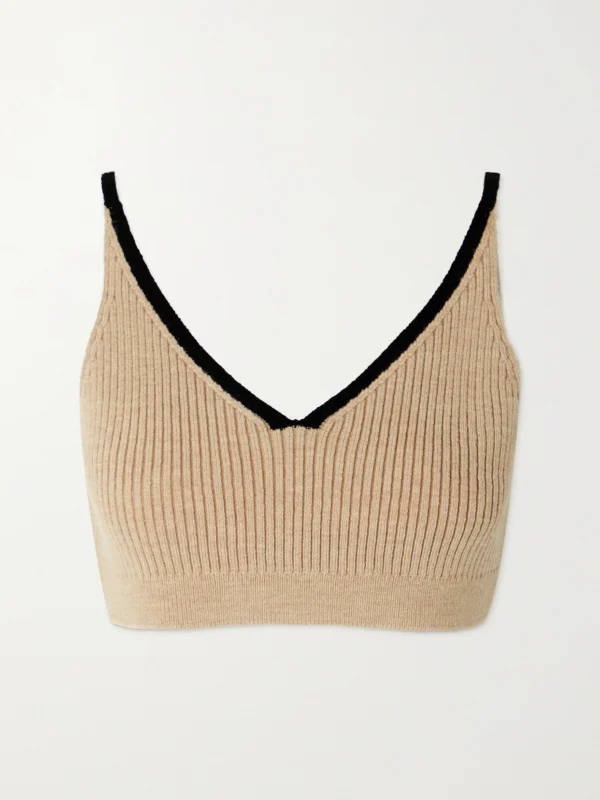 Loewe Ribbed Wool Bralette