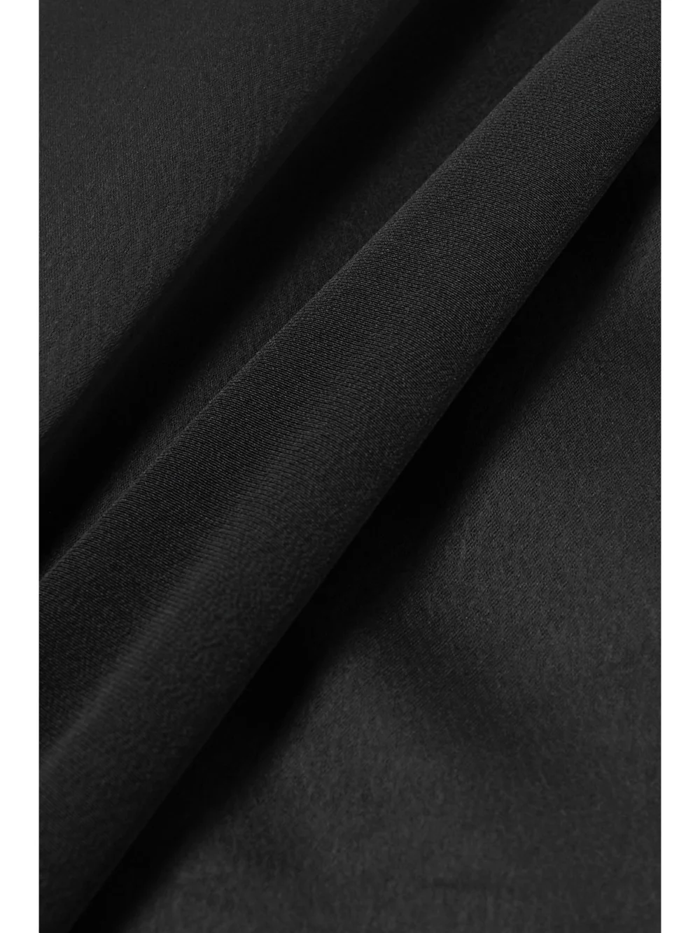 Close-up detail of the Loewe Scarf Asymmetric Satin Halterneck Gown