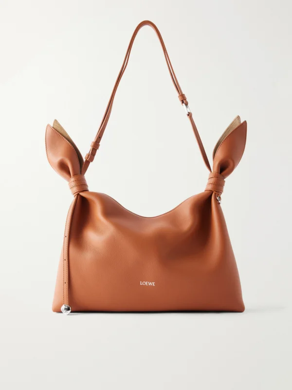 Loewe Scarf Medium Knot-detailed Leather Shoulder Bag