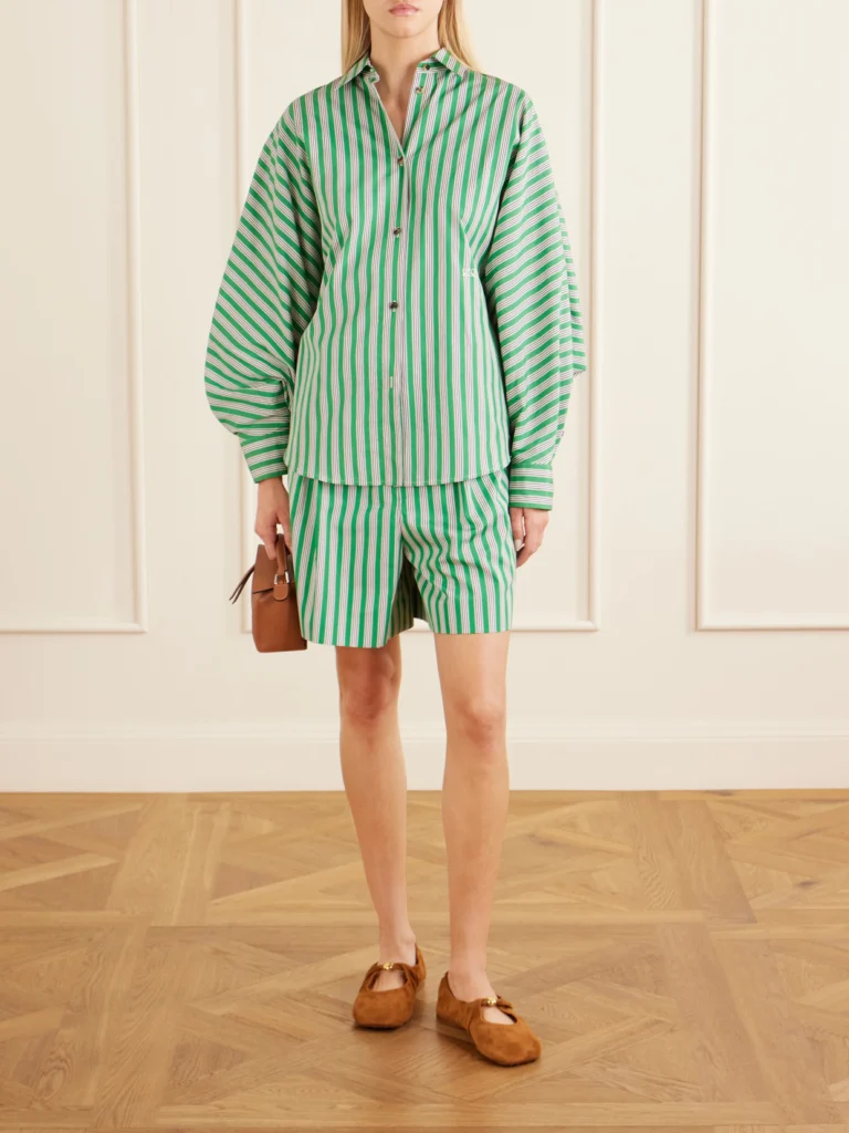 Loewe Striped Cotton-poplin Shirt