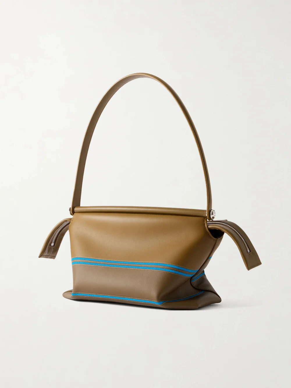 Back view of the Loewe Whisker Checked Leather Shoulder Bag