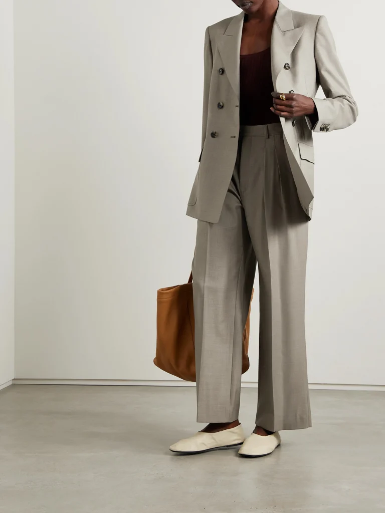 Loro Piana Ananda Double-breasted Wool-twill Blazer
