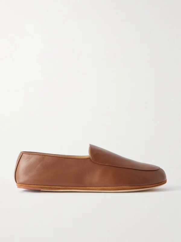 Loro Piana Anton Walk Leather Loafers