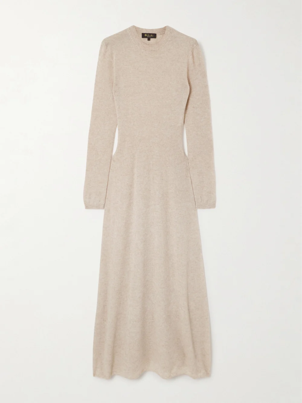 Loro Piana Camino Cashmere and Silk-blend Midi Dress in beige
